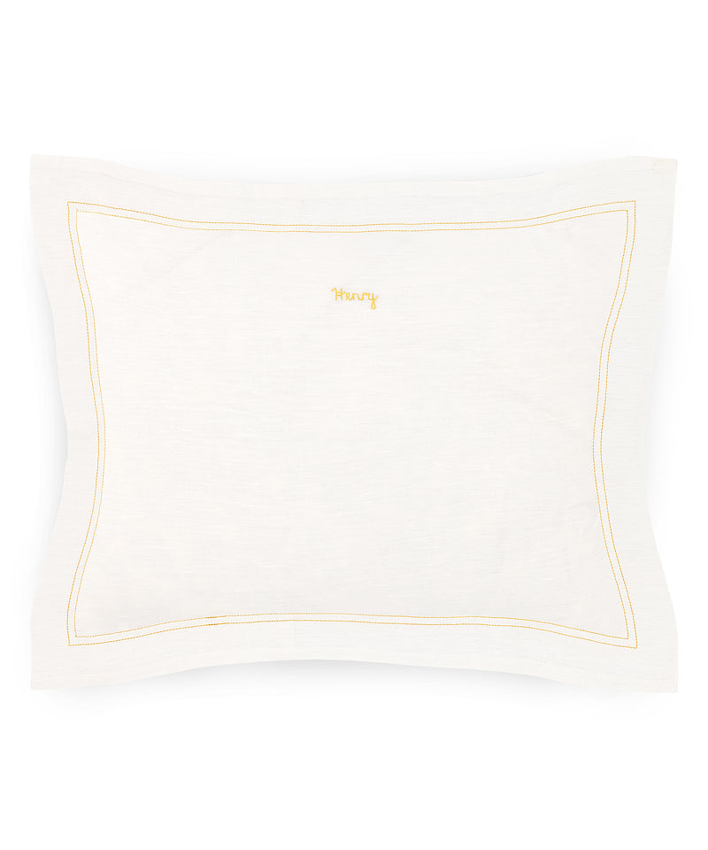 Rebecca Udall, Lottie Mayland x Rebecca Udall Darcy Personalised Boudoir Linen Pillowcases, Name 