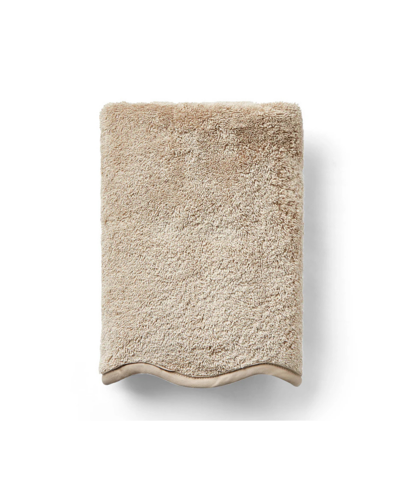 Luxury scalloped Egyptian cotton Custom Scalloped Bath towel