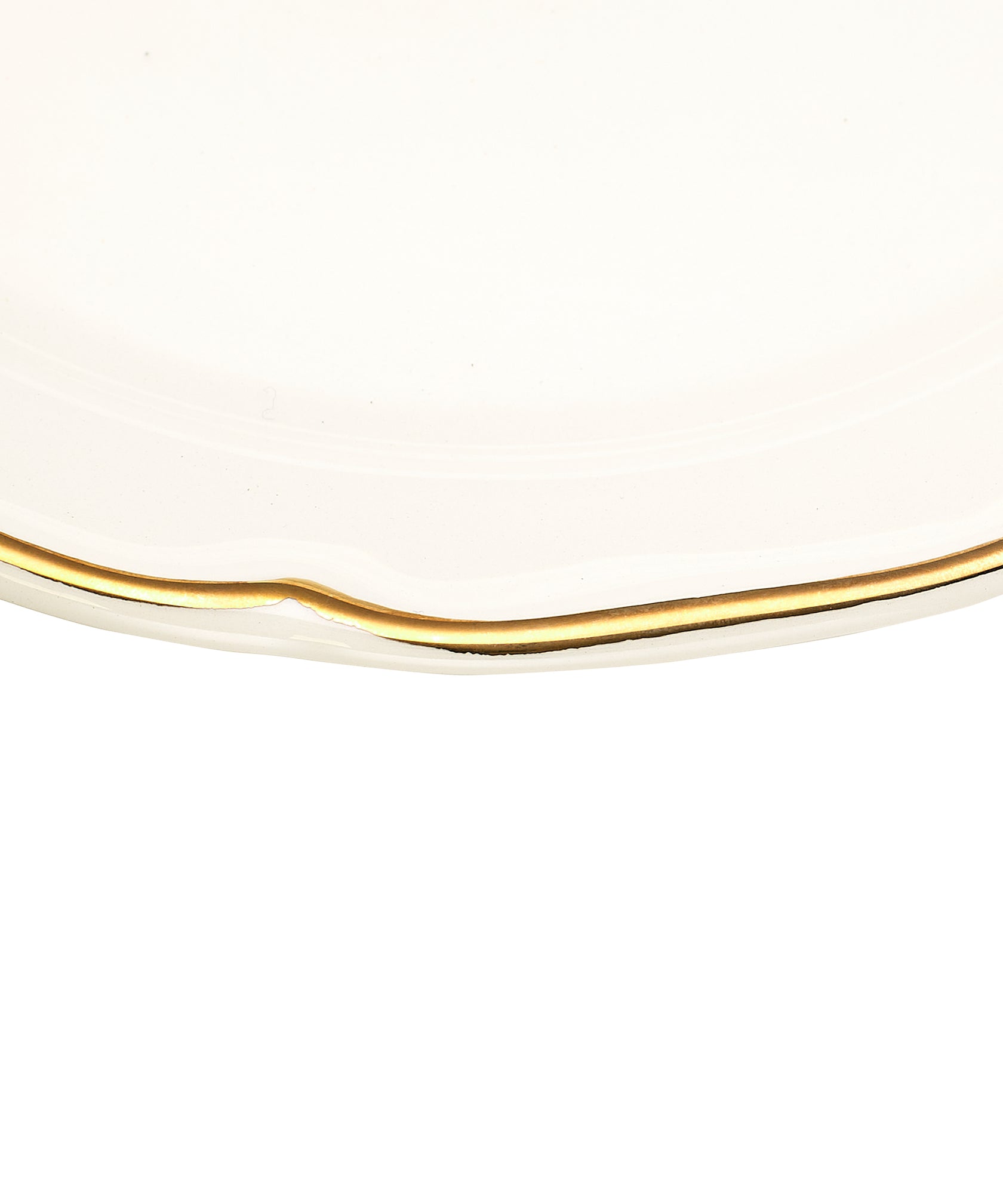 Rebecca Udall Madeleine Gold Border Dinner Plate, Border Detail