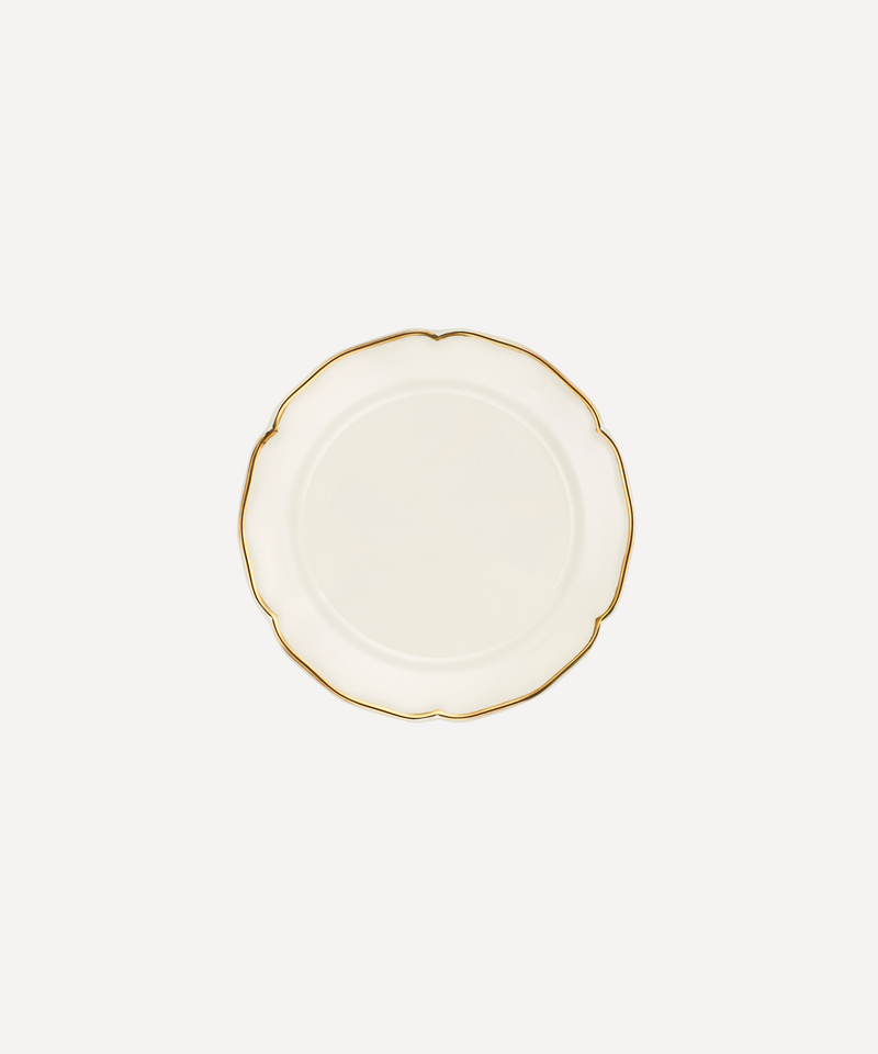 Rebecca Udall Luxury Madeleine Gold Border Dessert Plate