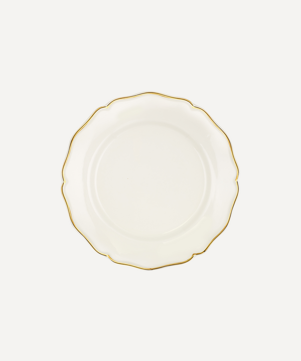 Rebecca Udall Luxury Madeleine Gold Border dinner Plate