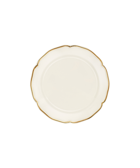 Rebecca Udall Madeleine Dessert Plate, Gold Filet
