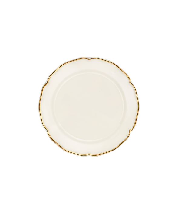 Rebecca Udall Madeleine Dessert Plate, Gold Filet