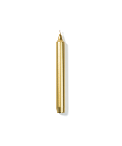 Madeleine Taper Candle, Gold, Cut Out