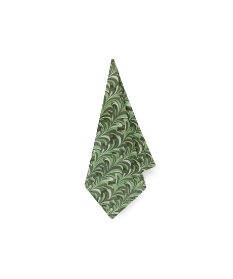 Marble Linen Napkin, Green