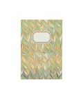 Marbled Notebook, Green/Yellow