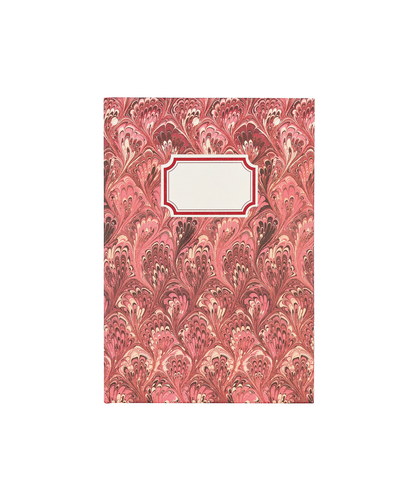 Marbled Notebook, Red/Pink