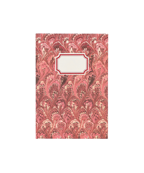 Marbled Notebook, Red/Pink