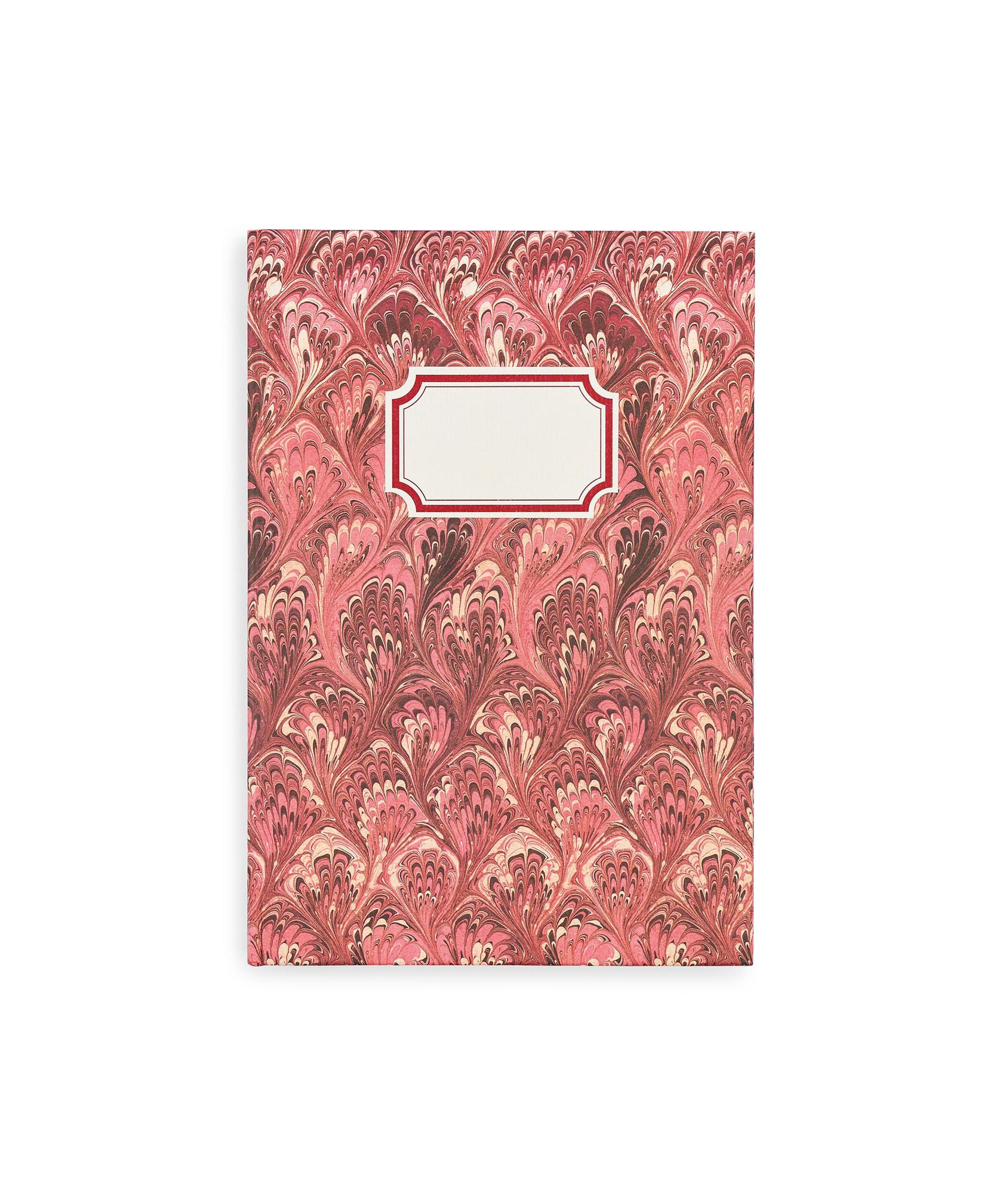 Marbled Notebook, Red/Pink, Cut Out