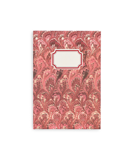 Marbled Notebook, Red/Pink, Cut Out