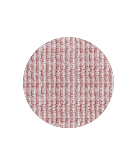 Margot Cork Backed Round Placemat, Burgundy