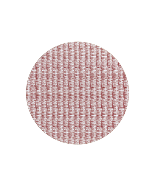 Margot Cork Backed Round Placemat, Burgundy