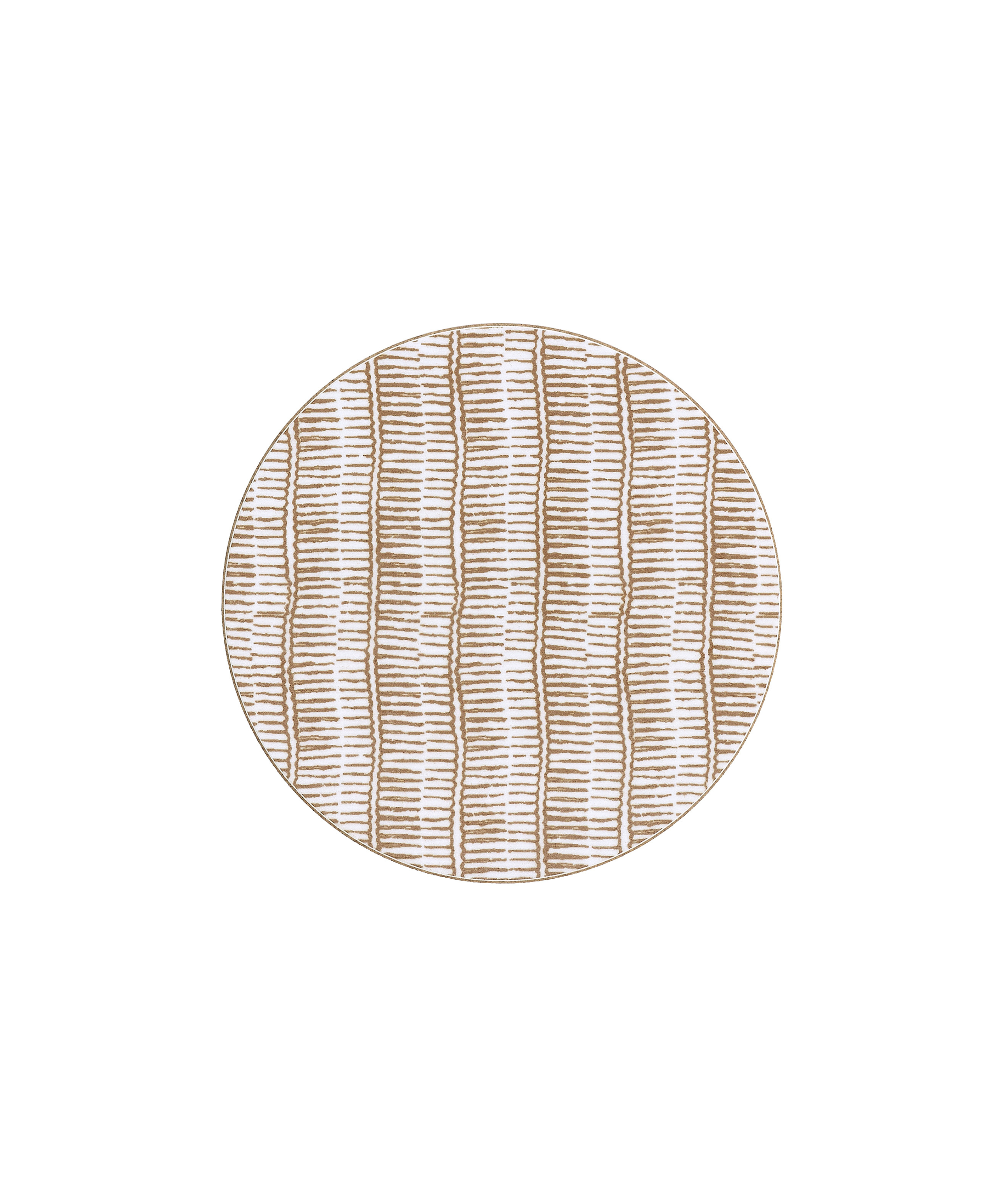 Margot Cork Backed Round Coaster, Nougat, Cut Out
