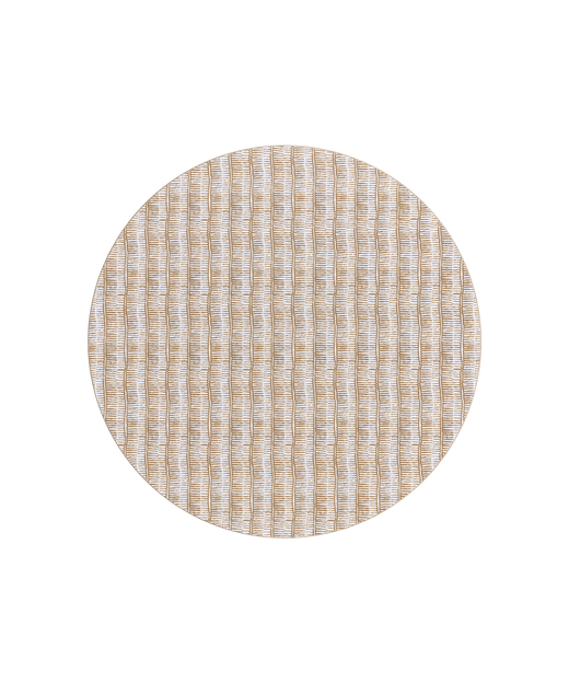 Margot Cork Backed Round Placemat, Nougat, Cut Out