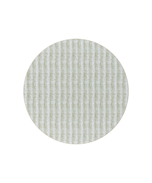 Margot Cork Backed Round Placemat, Sage, Cut Out