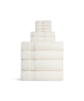 Maria Bath Towel Family Bundle, Ivory, Cut Out