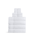 Maria Bath Towel Family Bundle, White, Cut Out