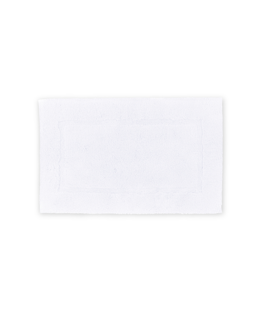 Maria Organic 50x80cm Bath Mat, Crisp White, cut out