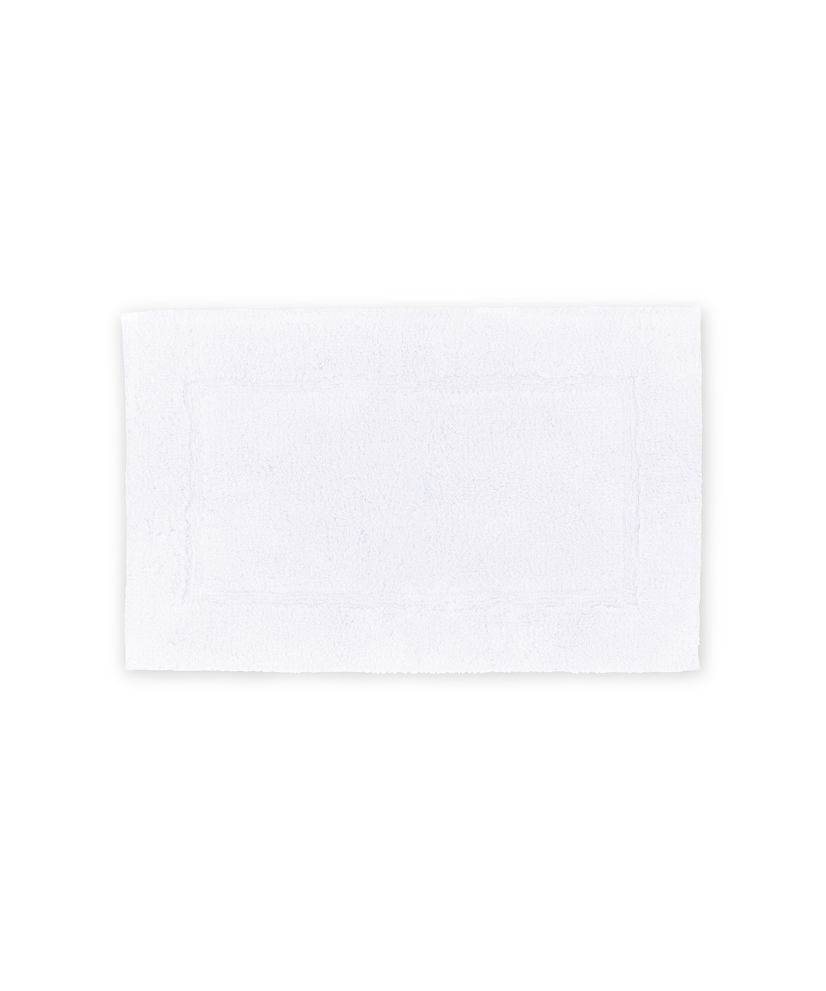 Maria Organic 50x80cm Bath Mat, Crisp White, cut out