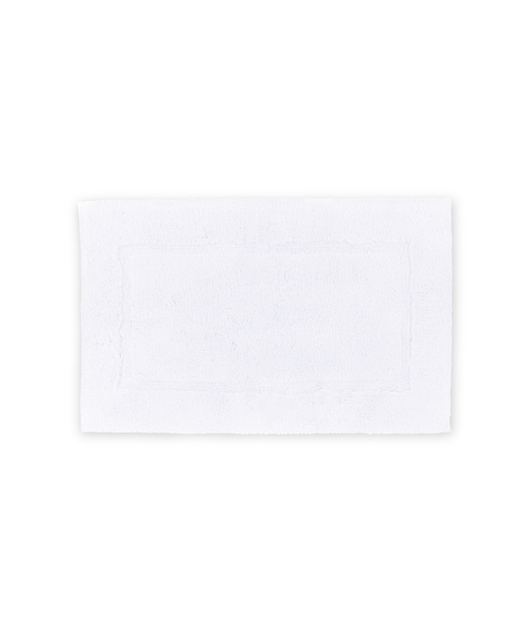 Maria Organic 50x80cm Bath Mat, Crisp White, cut out