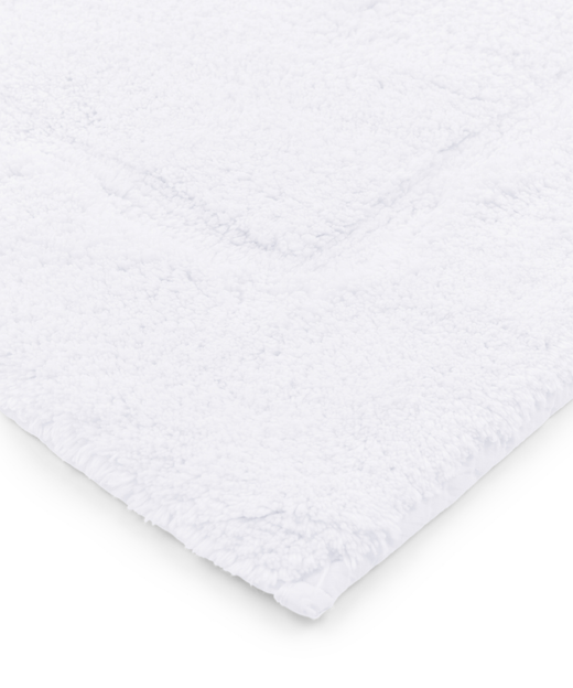 Maria Organic 60x100cm Bath Mat, Crisp White, detail