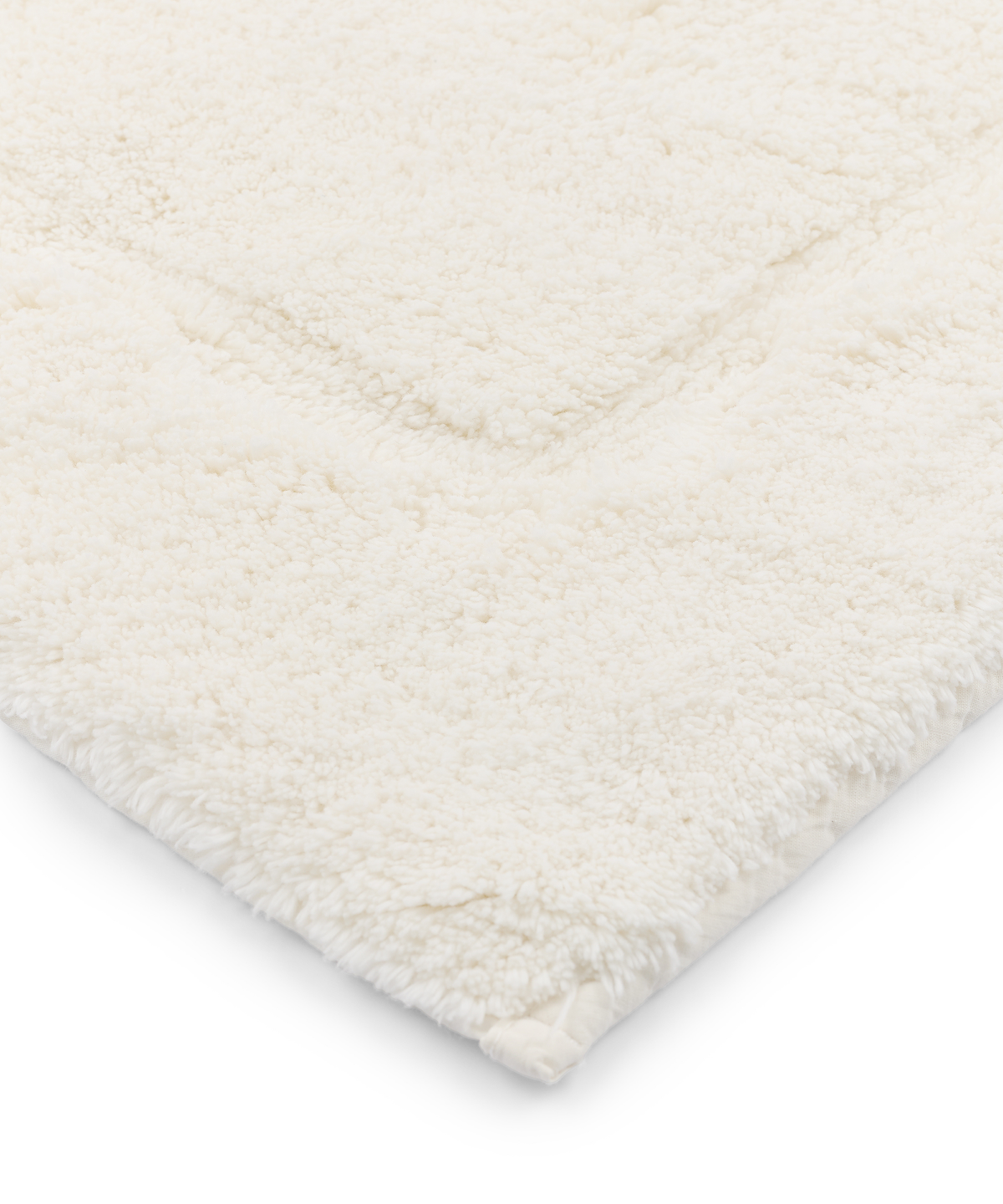 Maria Organic 60x100cm Bath Mat, Ivory, detail
