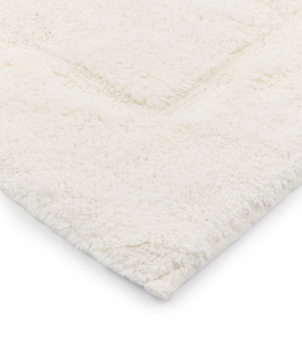 Maria Organic 50x80cm Bath Mat, Ivory, detail