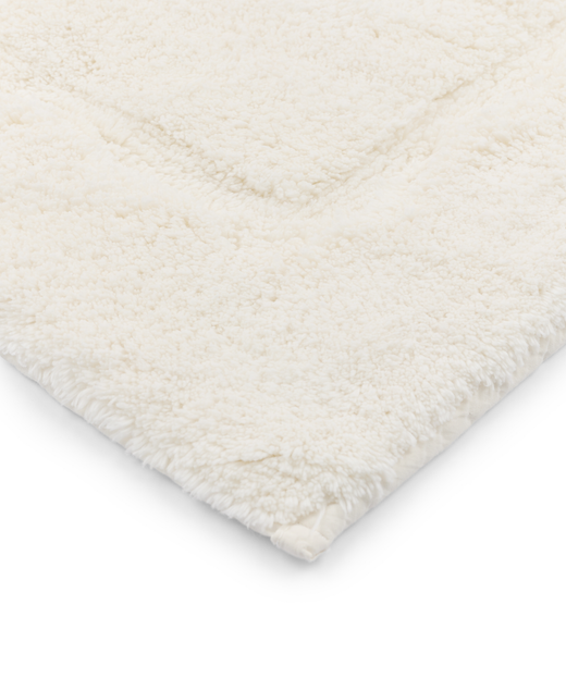Maria Organic 50x80cm Bath Mat, Ivory, detail