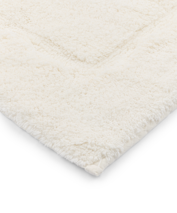 Maria Organic 50x80cm Bath Mat, Ivory, detail