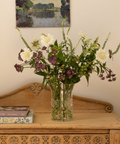 Phoebe Medium Handblown Vase, Clear