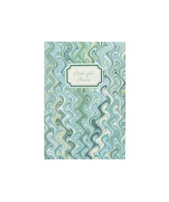 Rebecca Udall, Midnight Muses Notebook, Marble Blue/Green