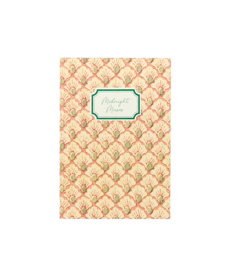 Rebecca Udall, Midnight Muses Notebook, Floral Fan Pattern Front Cover