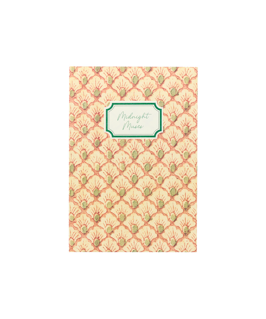Rebecca Udall, Midnight Muses Notebook, Floral Fan Pattern Front Cover