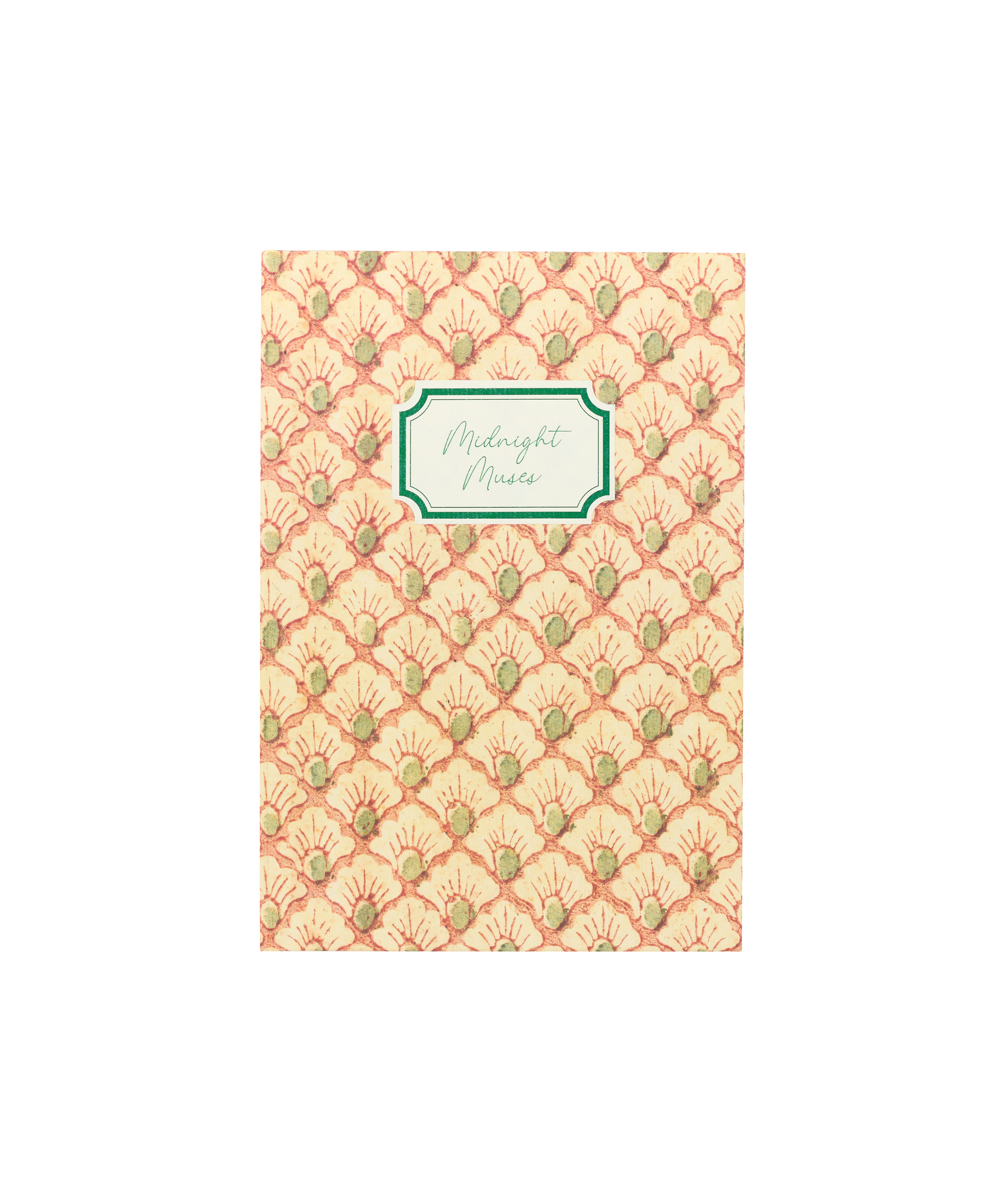 Rebecca Udall, Midnight Muses Notebook, Floral Fan Pattern Front Cover