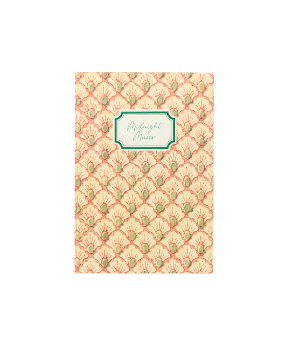 Rebecca Udall, Midnight Muses Notebook, Floral Fan Pattern Front Cover