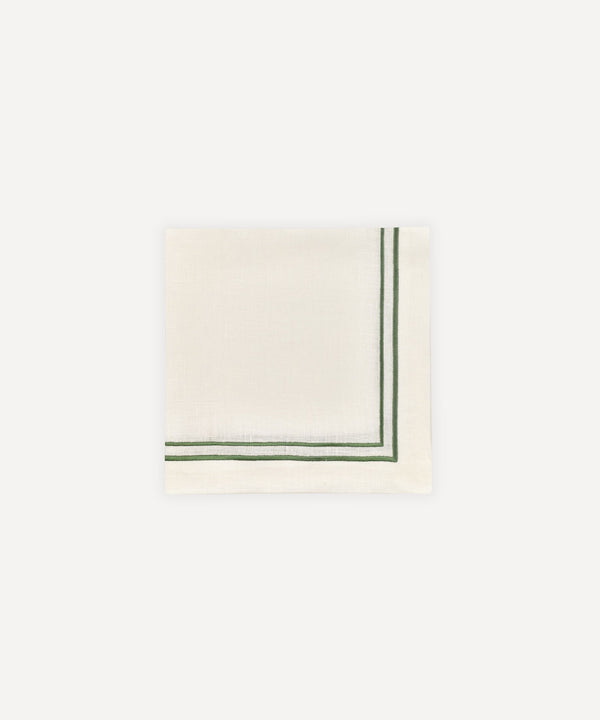 Sophie Classic Two Cord Napkin, Moss Green