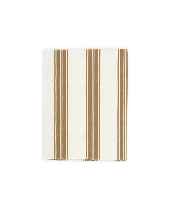 Rebecca Udall Colette Striped Linen Tablecloth, Nougat,  hover