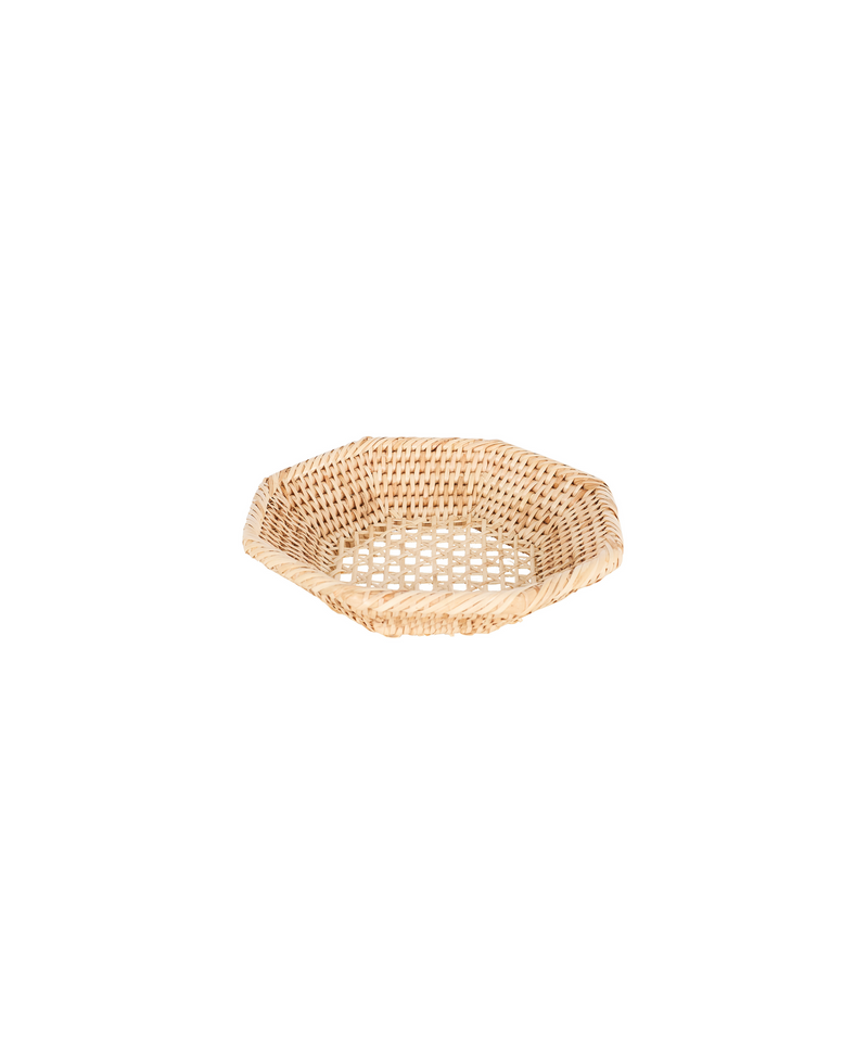 Octagonal Rattan Basket, Small