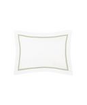 Pair of Evora Double Row Corded Pillowcases, Sage, Cut Out