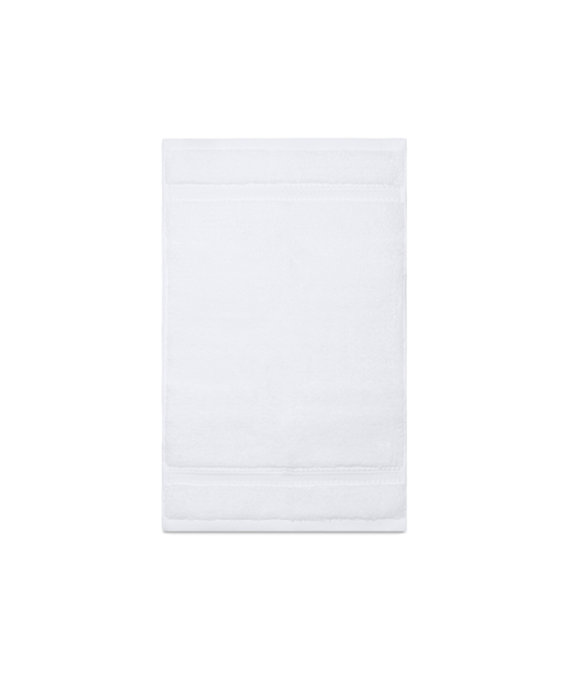 Maria Organic Guest Towels, White, Cut Out