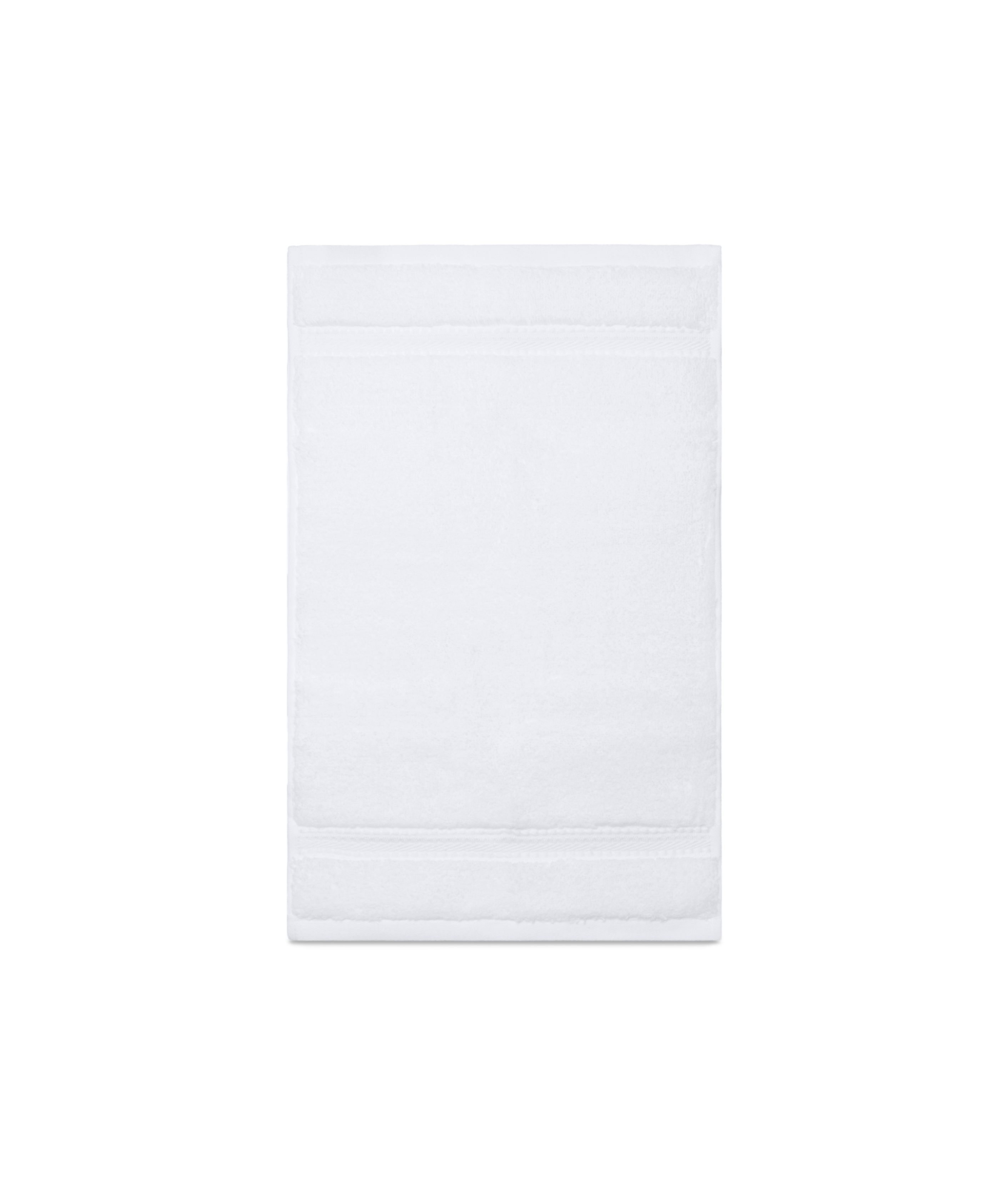 Maria Organic Guest Towels, White, Cut Out
