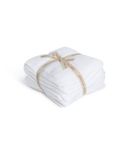 Pair of Maria Hand Towels, White, Cut Out