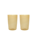 Pair of Murano Swirl Tumblers, Autumn, Cut Out