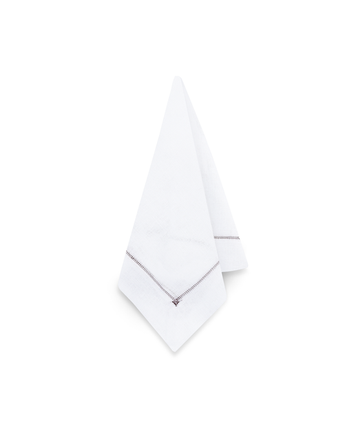 Pair of Agatha Hemstitch Linens Napkins, Burgundy