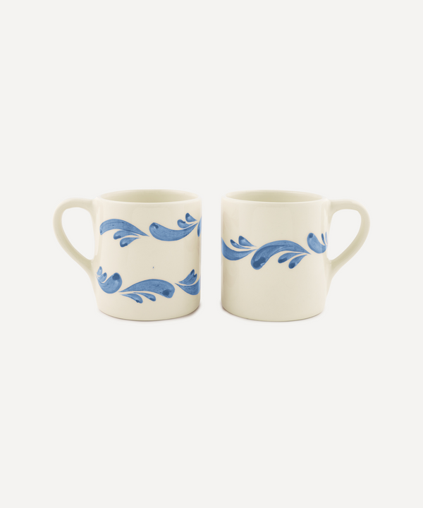 Rebecca Udall Pair of Celia Mugs, Denim Blue