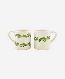 Rebecca Udall Pair of Celia Mugs, Leaf Green