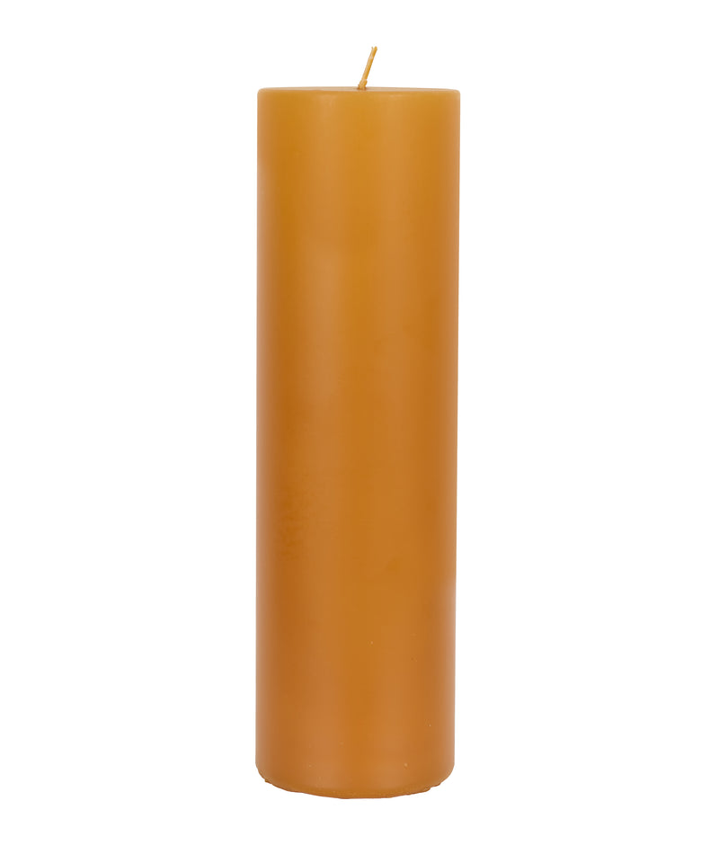 Rebecca Udall, Large Paraffin Wax Pillar Candles, Amber Orange