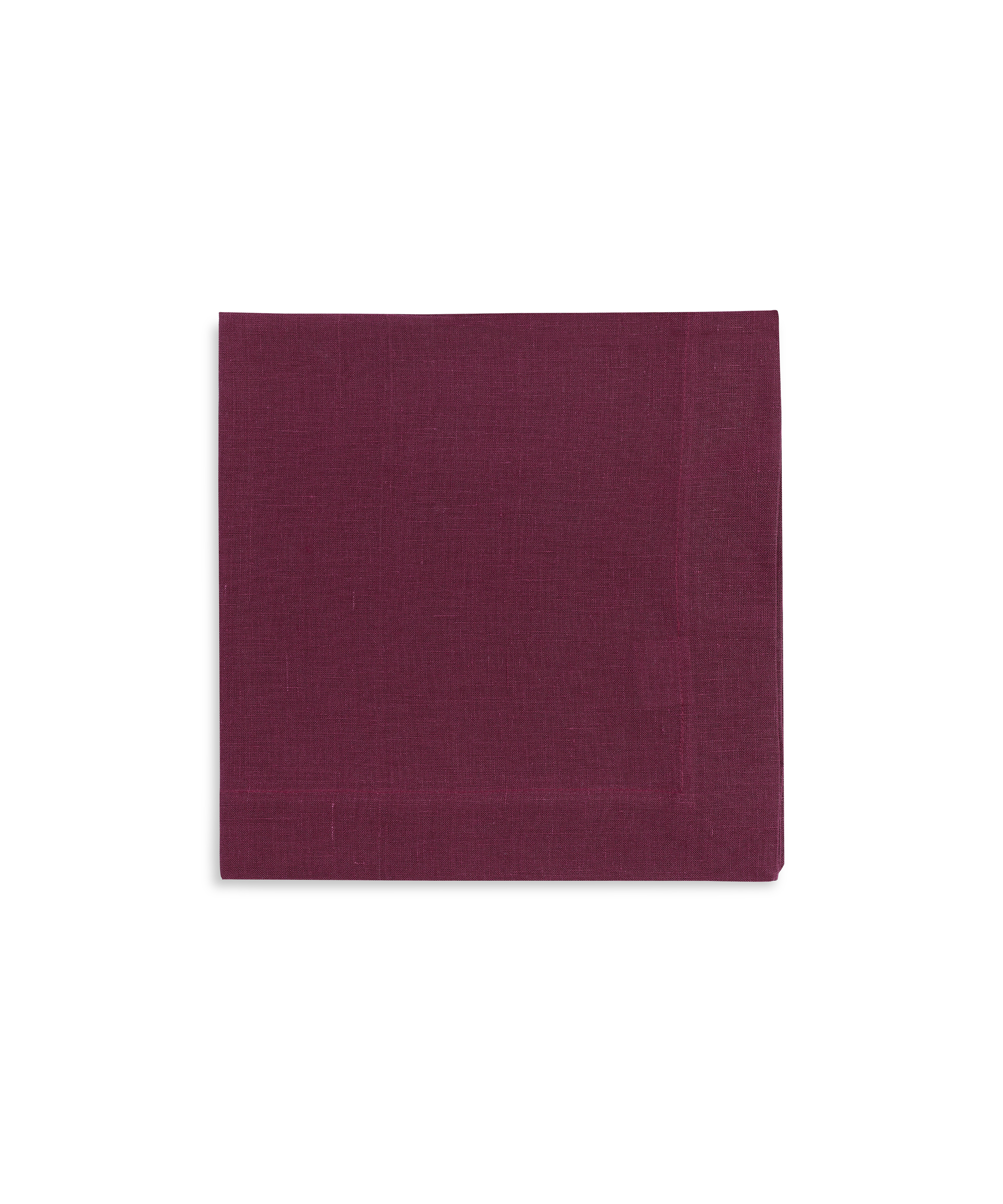 Pair of Martha Linen Napkins, Burgundy