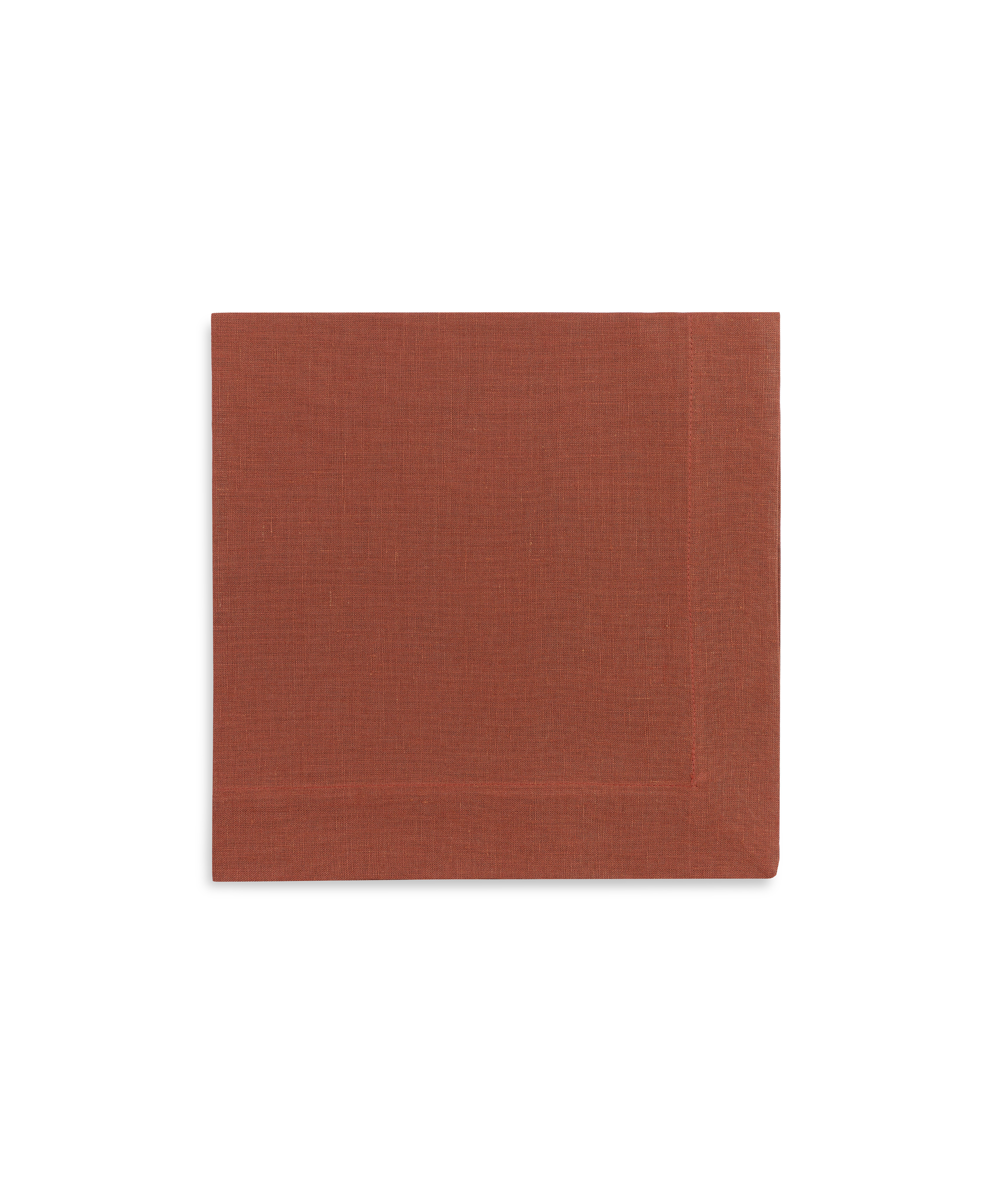 Pair of Nancy Linen Napkins, Burnt Sienna