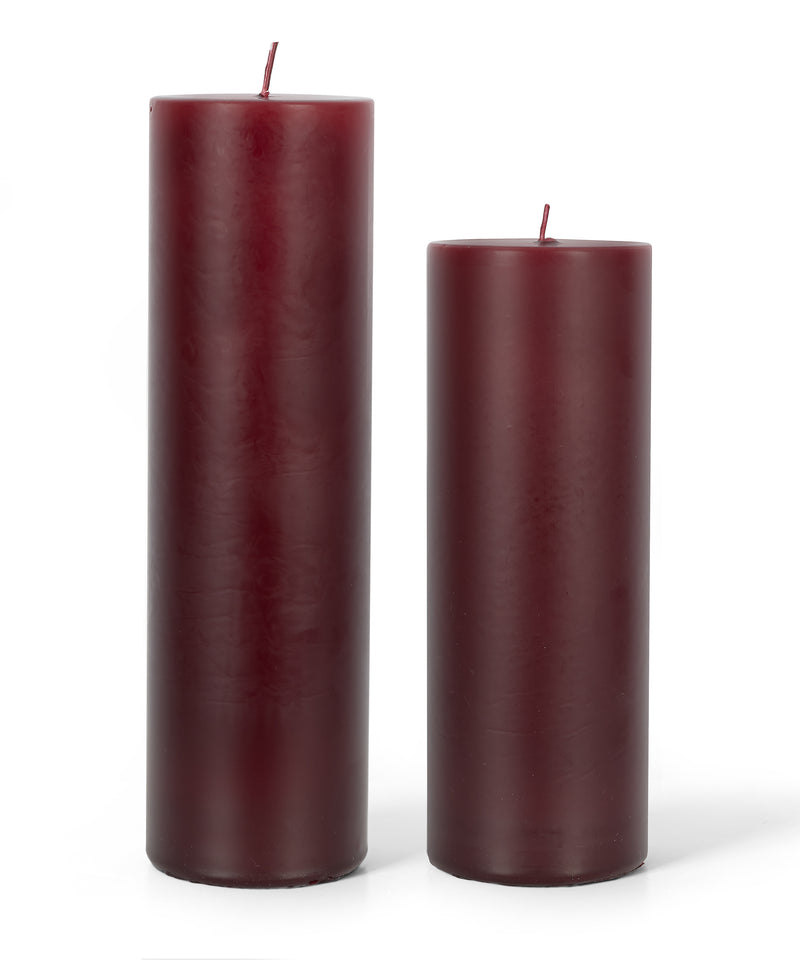 Rebecca Udall, Large Pillar Candles, Burgundy Deep Purple